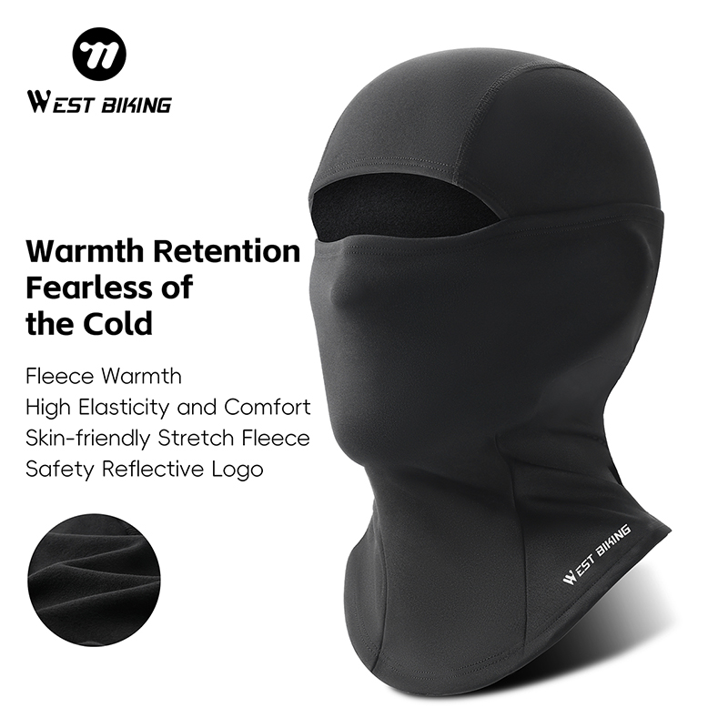 Cycling Gear Winter - WEST BIKING Zimowa Termiczna Kominiarka Wysoko