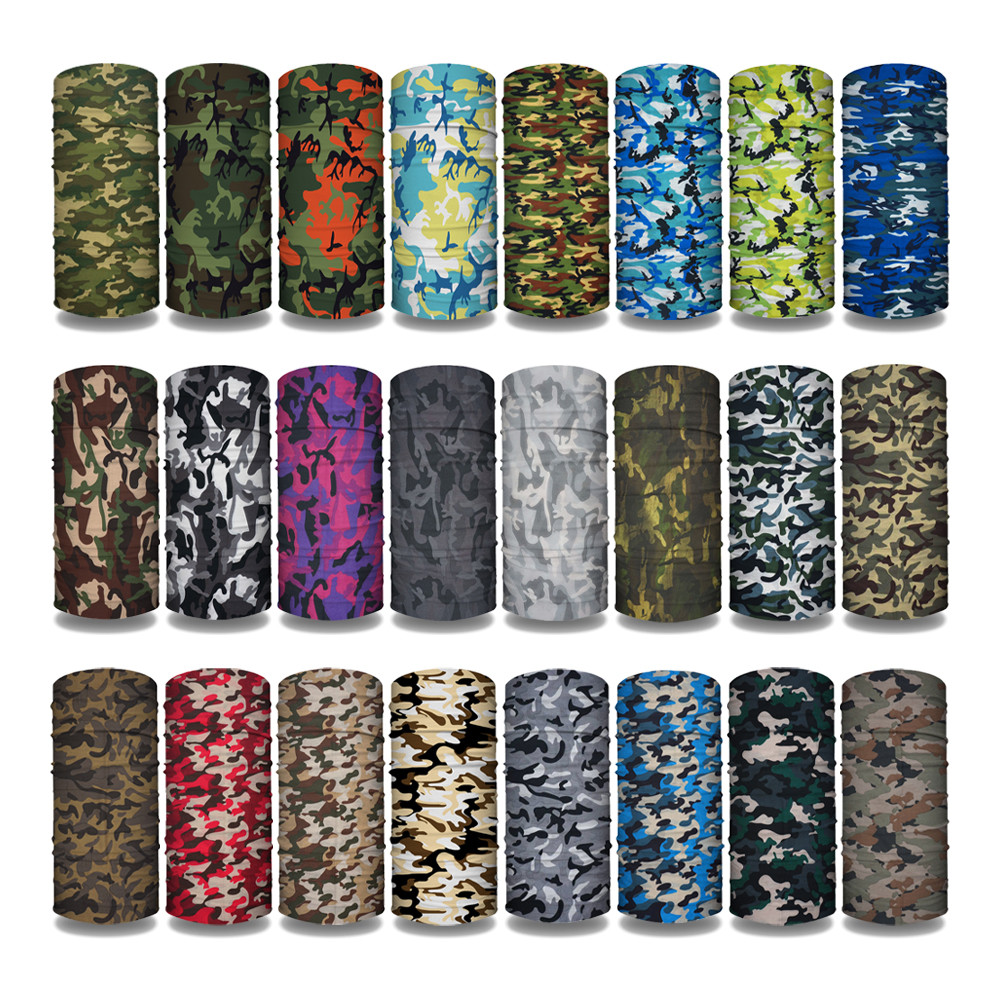 Cycling Gear Pas - CM01-CM33 Bandany z nadrukiem Camo Bezszwowa