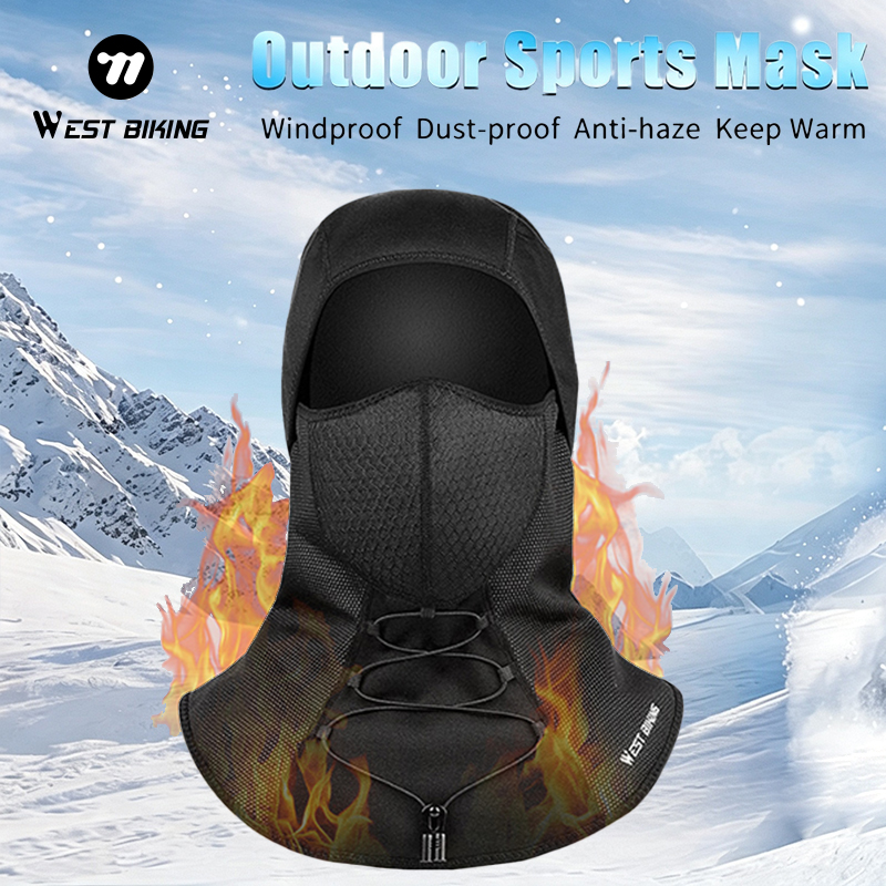 Cycling Gear Winter - WEST BIKING Zimowa Kominiarka Rowerowa Maska