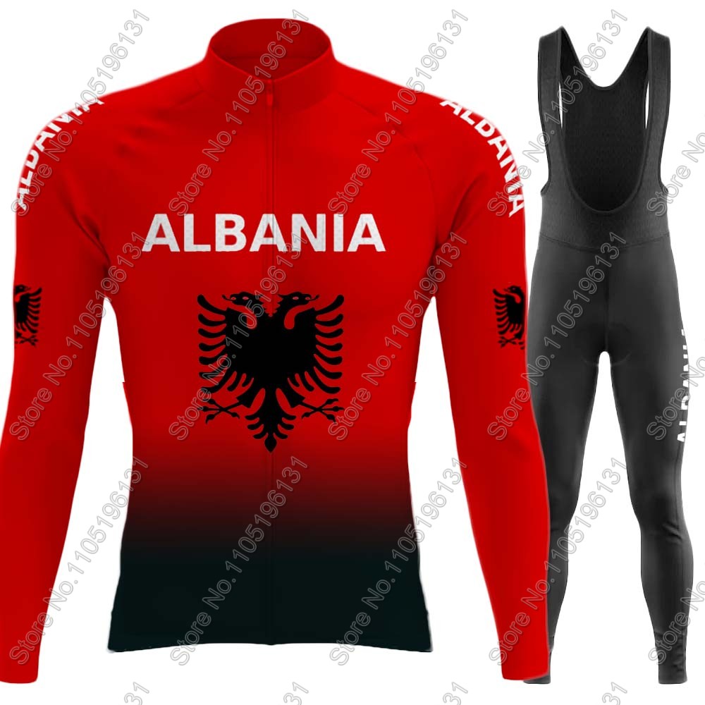 Junior Cycling Gear - Zestaw kolarski Reprezentacji Albanii 2026, koszulka
